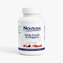 Novivra Fruits Veggies Blend Daily Nutrient Antioxidant Support 60 Capsules