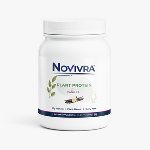 Novivra Plant Protein Powder Vanilla Vegan Dairy-Free 29.77oz Tub