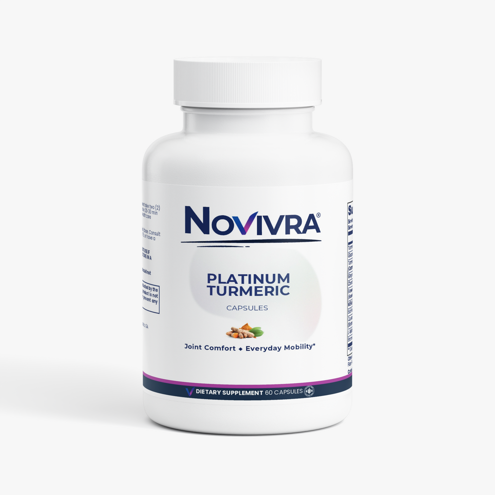 Novivra Platinum Turmeric Joint Mobility Flexibility Support 60 Capsules