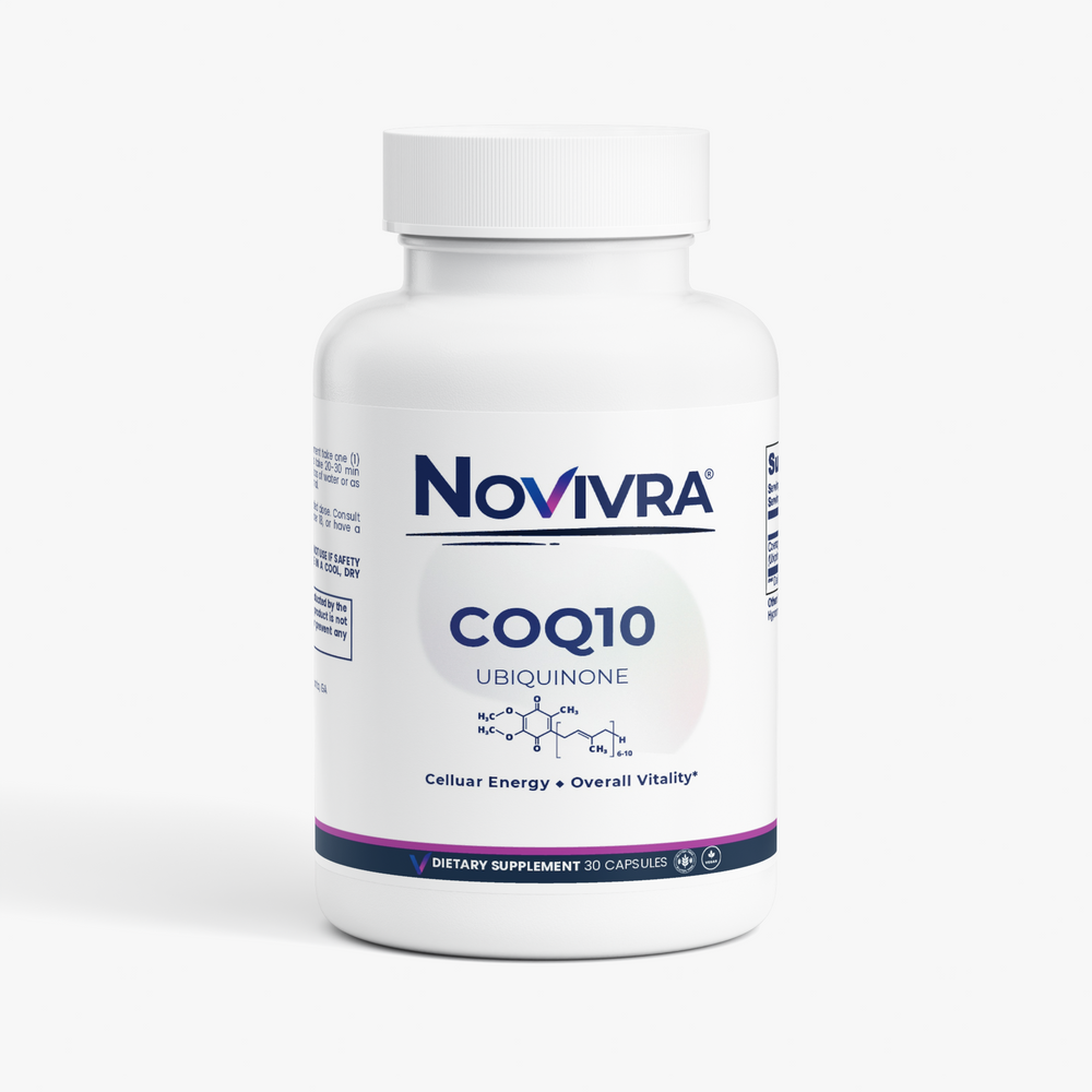 Novivra CoQ10 Ubiquinone Cellular Energy Heart Health Support 30 Capsules