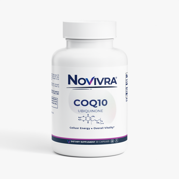 Novivra CoQ10 Ubiquinone Cellular Energy Heart Health Support 30 Capsules