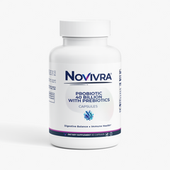 Novivra Probiotic 40 Billion CFU Gut Health Digestive Balance 60 Capsules