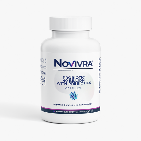 Novivra Probiotic 40 Billion CFU Gut Health Digestive Balance 60 Capsules